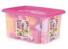 Wader, Blocks, Klocki 132 elementy w pojemniku, Różowe, 41280