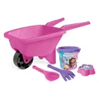 Wader, Koci Domek Gabi, taczka z kompletem do piasku, różowa