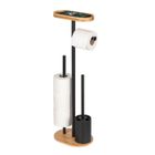 Wenko, Rivalta, stojak na papier toaletowy i szczotkę wc z półką na telefon, 4w1
