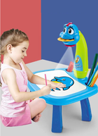 Wielofunkcyjny projektor do nauki rysowania, dinozaur, niebieski