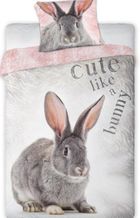Wild, Królik, 2-częściowy komplet pościeli, 160-200 cm