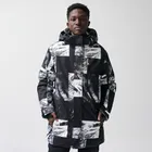 Wodoszczelna kurtka narciarska unisex oversize z kapturem NOWEAR