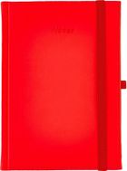 Wokół Nas, Vivella, notes A5 z gumką, kratka, czerwony, 1 szt.