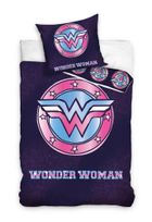 Wonder Woman, komplet pościeli bawełnianej Renforce, 140-200 + 70-90 cm