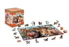Wooden.City, Wesołe Selfie-Konie, rozmiar L, drewniane puzzle z figurkami, 300 elementów