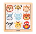 Woodyland, drewniana układanka, zwierzęta egzotyczne