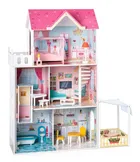 Woodyland, Malibu, domek dla lalek z akcesoriami, drewniany, 85-50-13 cm