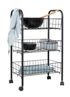 Wózek do łazienki do przechowywania, Florenz black