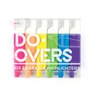 Wymazywalne flamastry neonowe, dwustronne zakreślacze, 6 szt.