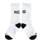 Wysokie białe skarpetki unisex NOWEAR
