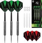 Xqmax, rzutki lotki metalowe dart, 3 szt., czarne