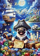 YEKU, karnet urodzinki, Mops, 3K