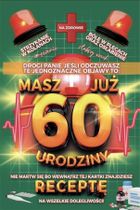 Yeku, karnet urodzinowy z receptą, 60