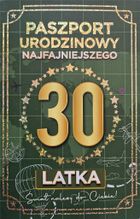 YEKU, karnet urodziny 30 Nowy paszport, męskie