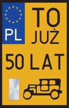 YEKU, karnet urodziny 50 Zabytek