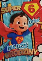 YEKU, karnet, Urodziny 6 chłopiec, Superbohater