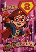 YEKU, karnet, Urodziny 8 dziewczynka, Superbohaterka