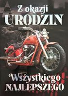 YEKU, karnet, Urodziny męskie motocykl