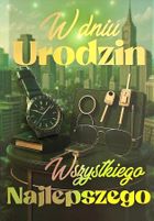 YEKU, karnet, Urodziny męskie zegarek