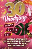 Yeku, karnet z nakładką na butelkę, 30 Urodziny