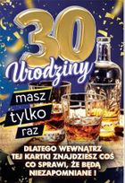 Yeku, karnet z nakładką na butelkę, 30 Urodziny