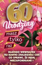 Yeku, karnet z nakładką na butelkę, 60 Urodziny