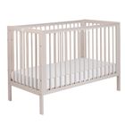 Yoonco, Timio, łóżeczko drewniane z barierką, beżowe, 120-60 cm