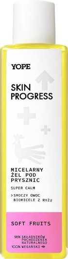 Yope, Skin Progress, micelarny żel pod prysznic soft fruits, 200 ml