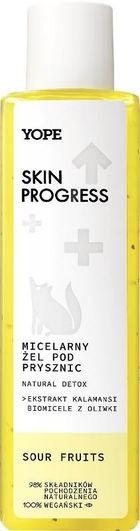 Yope, Skin Progress, micelarny żel pod prysznic sour fruits, 200 ml