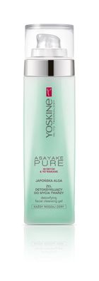 Yoskine, Asayake Purez, Japońska Alga, żel detoksykujący do mycia twarzy, 200 ml