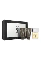 Yves Saint Laurent, L`Homme, zestaw: woda toaletowa, 100 ml + balsam po goleniu, 2-50 ml
