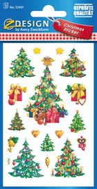 Z-Design, naklejki bożonarodzeniowe, choinki