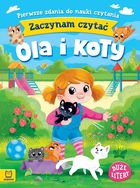 Zaczynam czytać. Pierwsze zdania do nauki czytania. Ola i koty (wielkie litery)