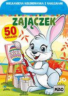 Zajączek. Wielkanocna kolorowanka z naklejkami