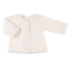 Żakiet dziewczęcy, ecru, baranek, Eevi