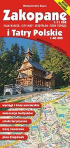 Zakopane i Tatry Polskie. Mapa