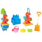 Zamek, zestaw do piasku, foremki z akcesoriami, 6 elementów