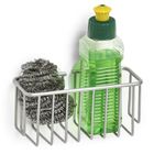 Zeller, półka kuchenna na akcesoria do zmywania, z przyssawkami, metalowa