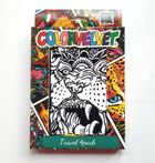 Zestaw na podróż. Malowanka welwetowa