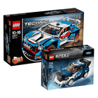 Zestaw promocyjny: LEGO Technic, Niebieska wyścigówka, 42077 + GRATIS: LEGO Speed Champions, Ford Fiesta M-Sport WRC, 75885