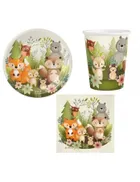 Zestaw urodzinowy, Leśne Zwierzątka, 22 elementy