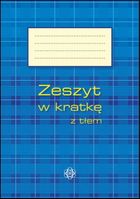 Zeszyt w kratkę z tłem, 64 kartki, 1 szt.
