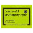 Ziemia Obiecana, karteczki samoprzylepne, fluo, 100 kartek, zielone, 38-51mm