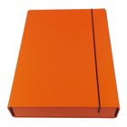 Ziemia Obiecana, teczka box z gumką, pomarańczowa