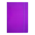 Ziemia Obiecana, teczka z gumką, A4, błyszcząca, fioletowa, 1 szt.