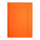 Ziemia Obiecana, teczka z gumką, A4, błyszcząca, pomarańczowa, 1 szt.