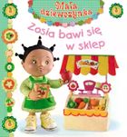 Zosia bawi się w sklep. Mała dziewczynka