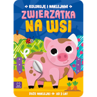 Zwierzątka na wsi. Koloruję i naklejam. 3 lata