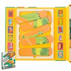 Zwierzęta, puzzle patyczki, układanka, 36 elementów