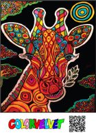 Żyrafa. Kolorowanka welwetowa, 47-35 cm